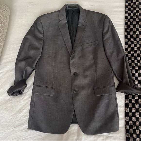 Calvin Klein Slim Fit Grey Blazer - Picture 1 of 5